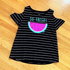 JUSTICE - Pink Sequin Watermelon Top - Size 18/20